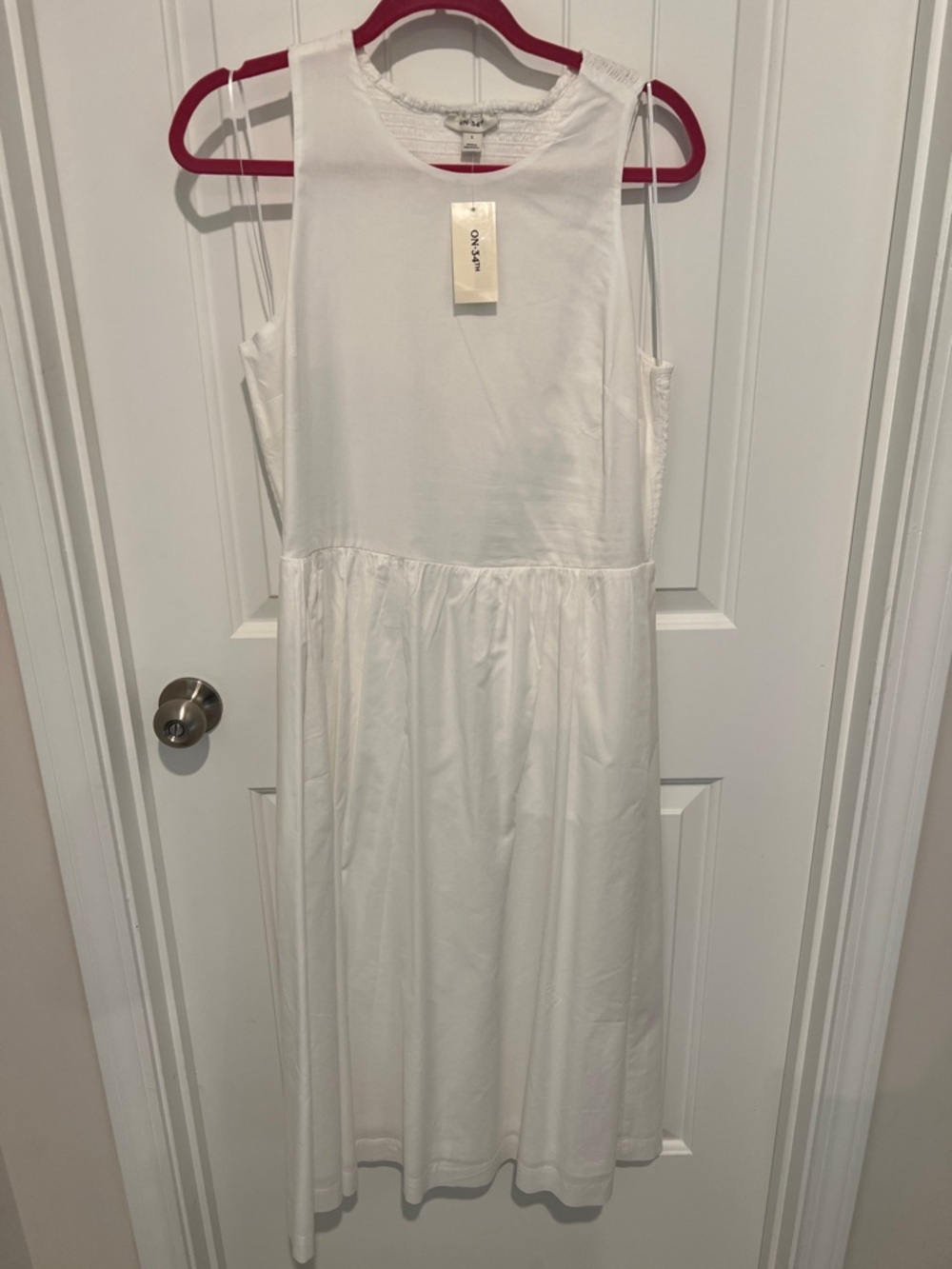ON 34th Sleeveless Women’s white Midi Dress